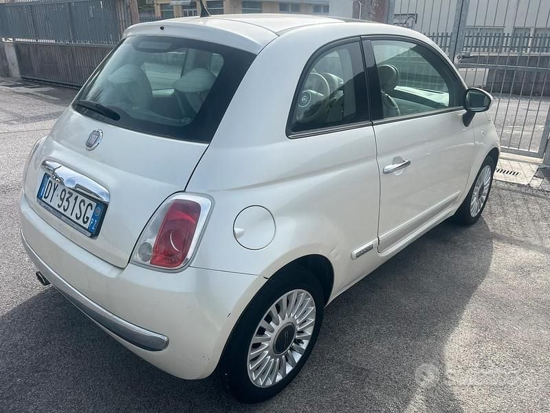 Usata Fiat 500 75 CV (55 kW) 2009 Bianco Cabrio