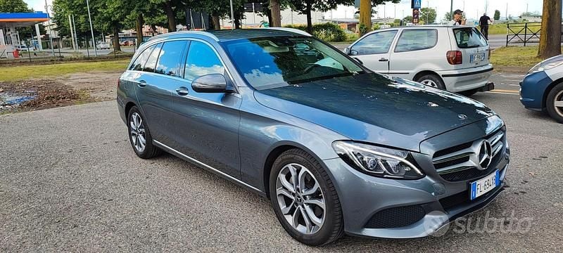 Usata Mercedes C200 136 CV (100 kW) 2017 Grigio Station wagon