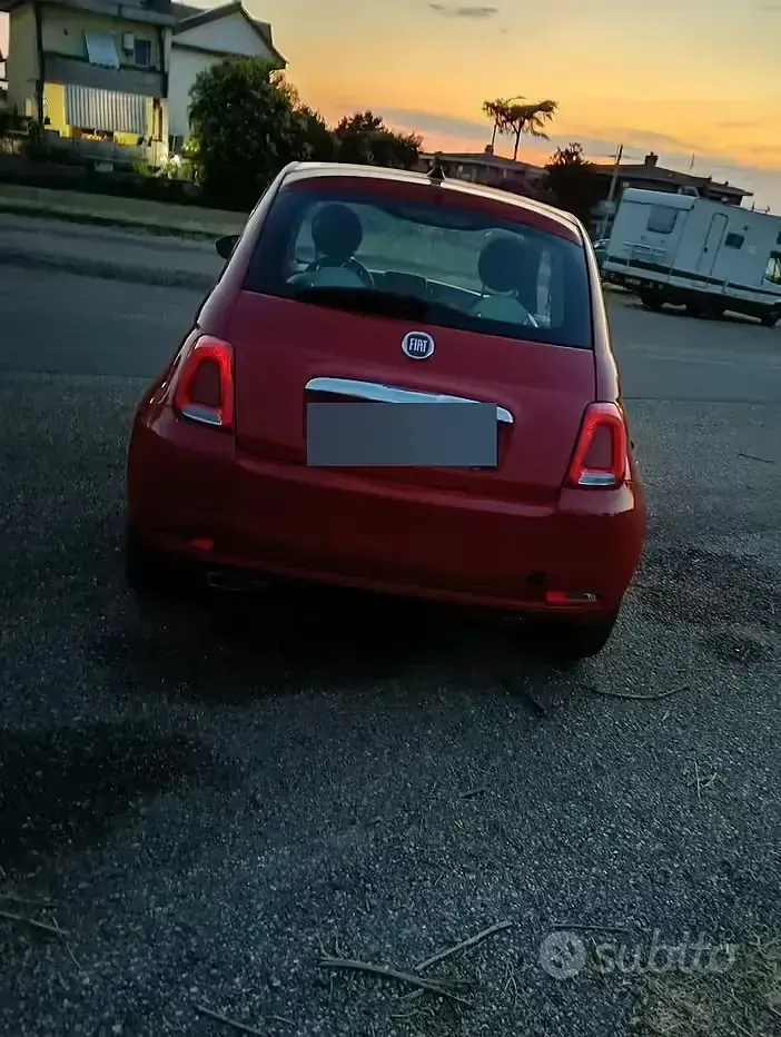 Usata Fiat 500 69 CV (50 kW) 2019 Rosso Berlina