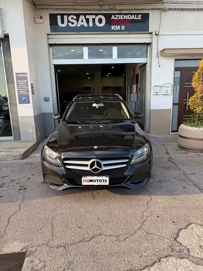 Usata Mercedes C200 116 CV (85 kW) 2016 Nero Station wagon