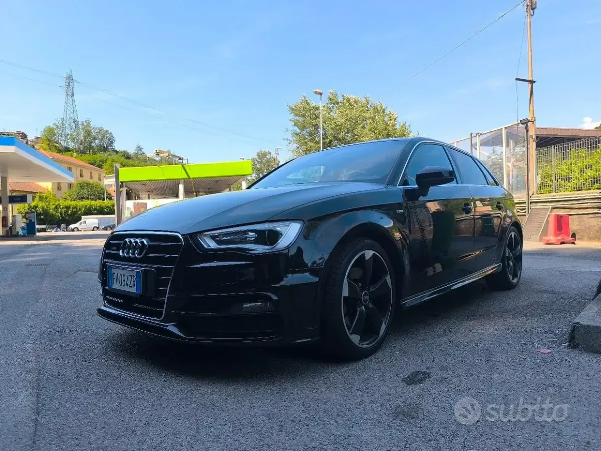 Usata Audi A3 S-Line 184 CV (135 kW) 2016 Nero Berlina