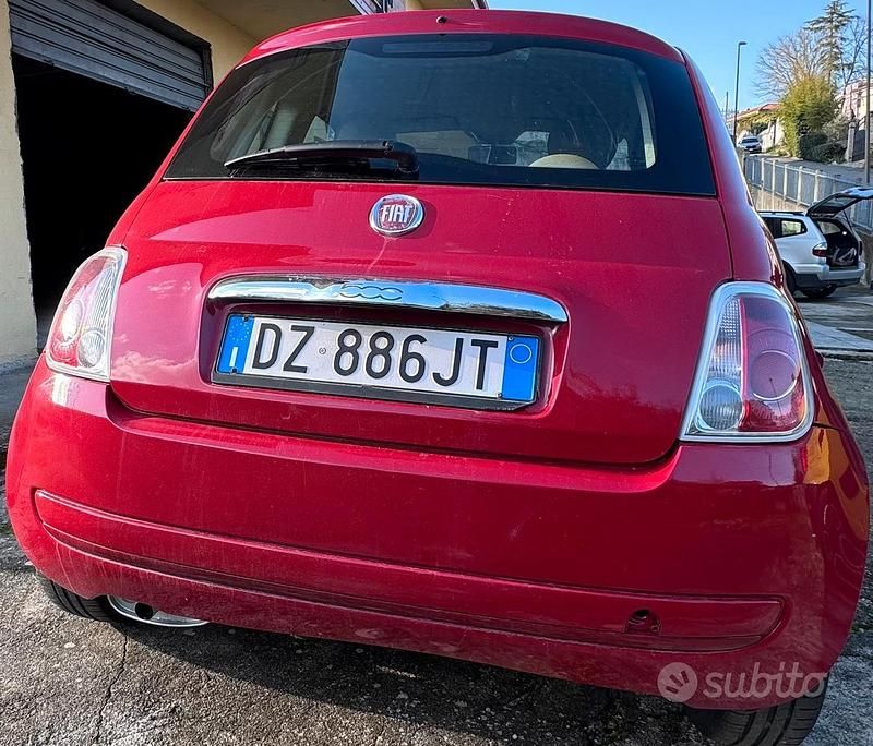 Usata Fiat 500 2009 Rosso Berlina