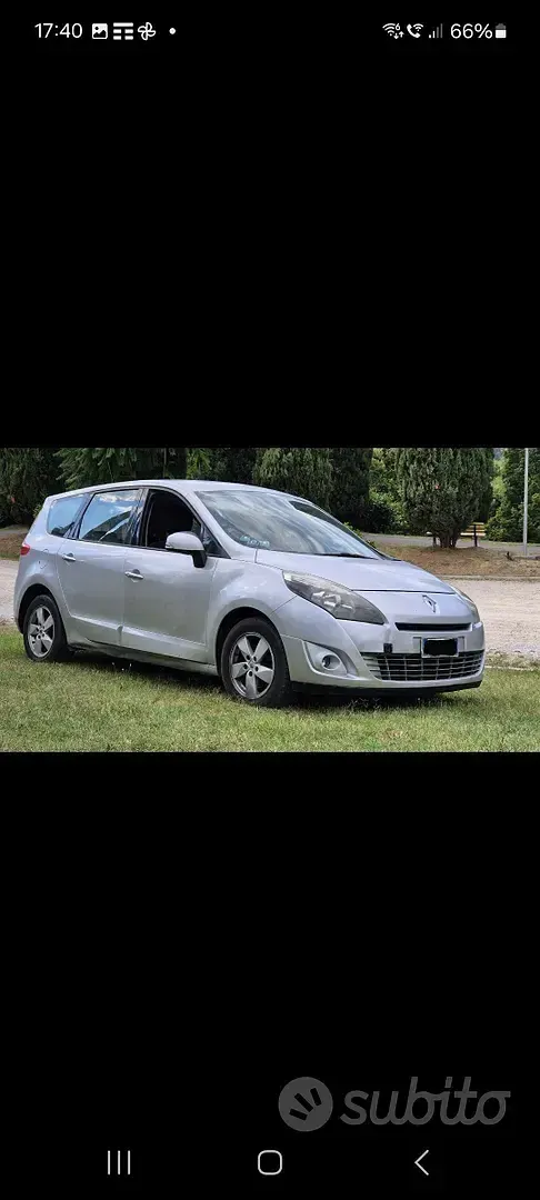Usata Renault Scénic III 110 CV (80 kW) 2010 Grigio Monovolume