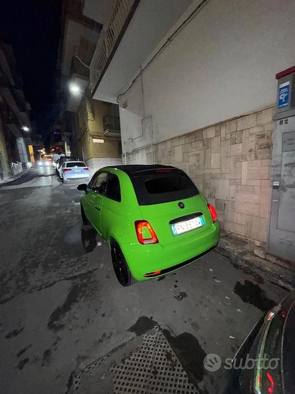 Usata Fiat 500C 2017 Verde Cabrio