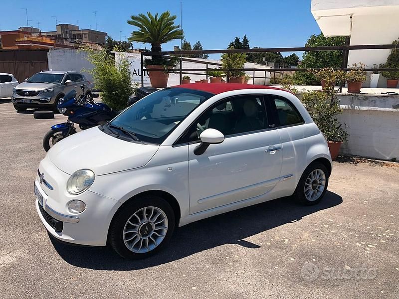 Usata Fiat 500C Lounge 69 CV (50 kW) 2012 Bianco Cabrio