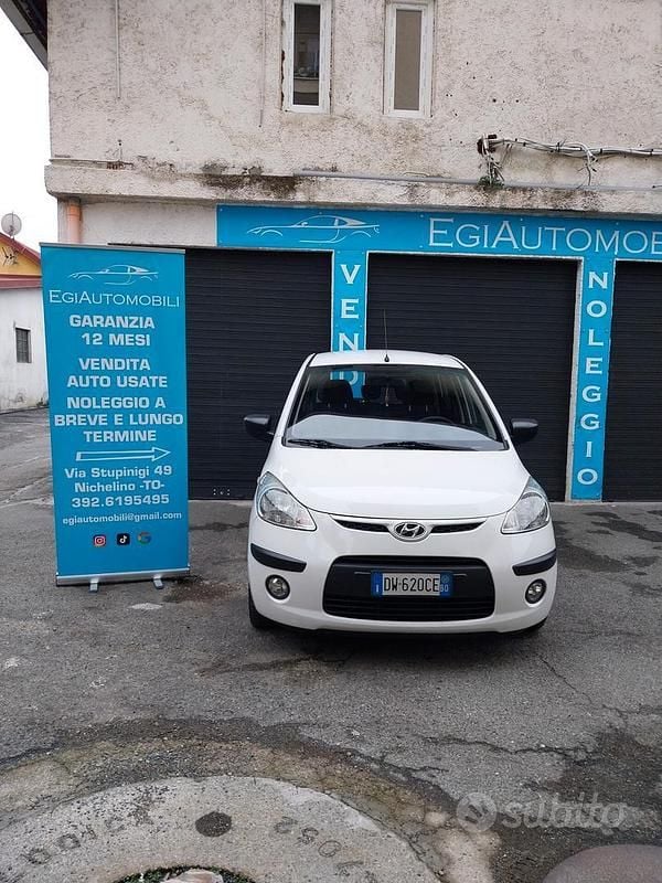 Usata Hyundai i10 Style 63 CV (46 kW) 2009 Bianco Utilitaria