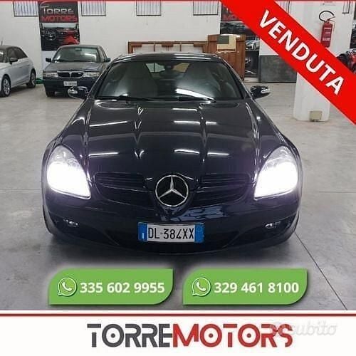 Usata Mercedes SLK200 163 CV (119 kW) 2005 Blu Cabrio