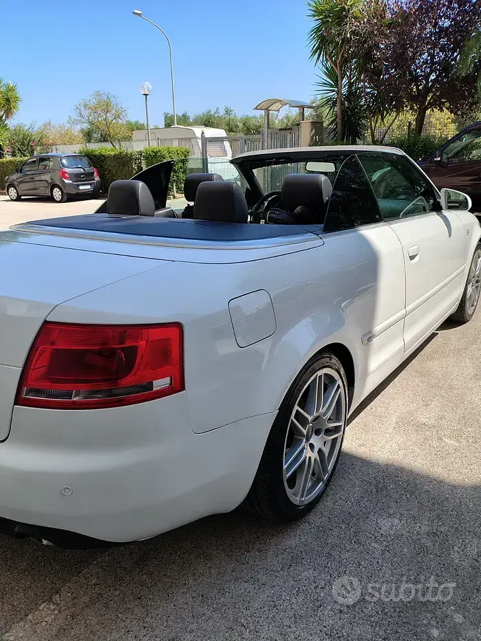 Usata Audi A4 Cabriolet S-Line 2007 Bianco Cabrio