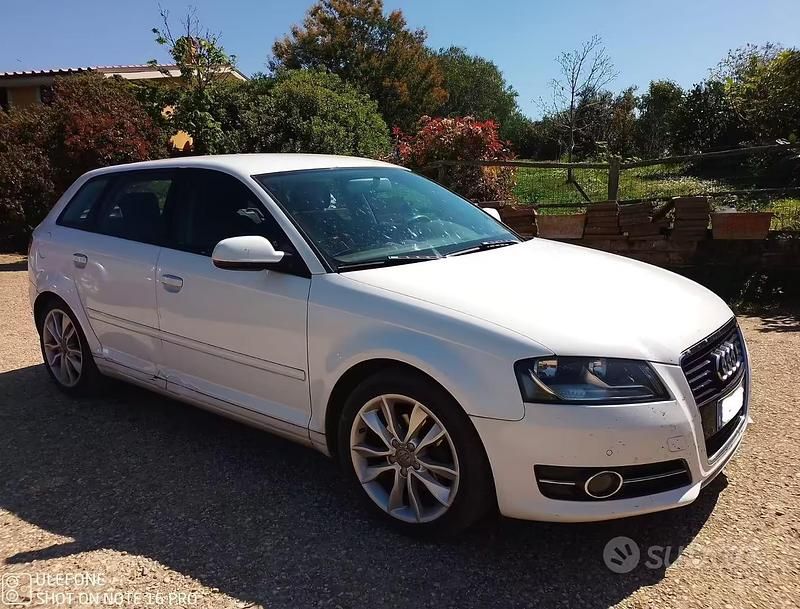 Usata Audi A3 Attraction 105 CV (77 kW) 2011 Bianco Utilitaria