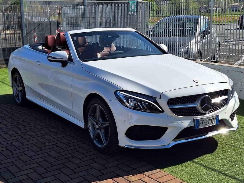 Usata Mercedes C220 Premium 170 CV (125 kW) 2017 Bianco Cabrio