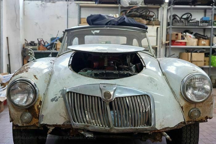 Usata MG A 68 CV (50 kW) 1958 Bianco Cabrio