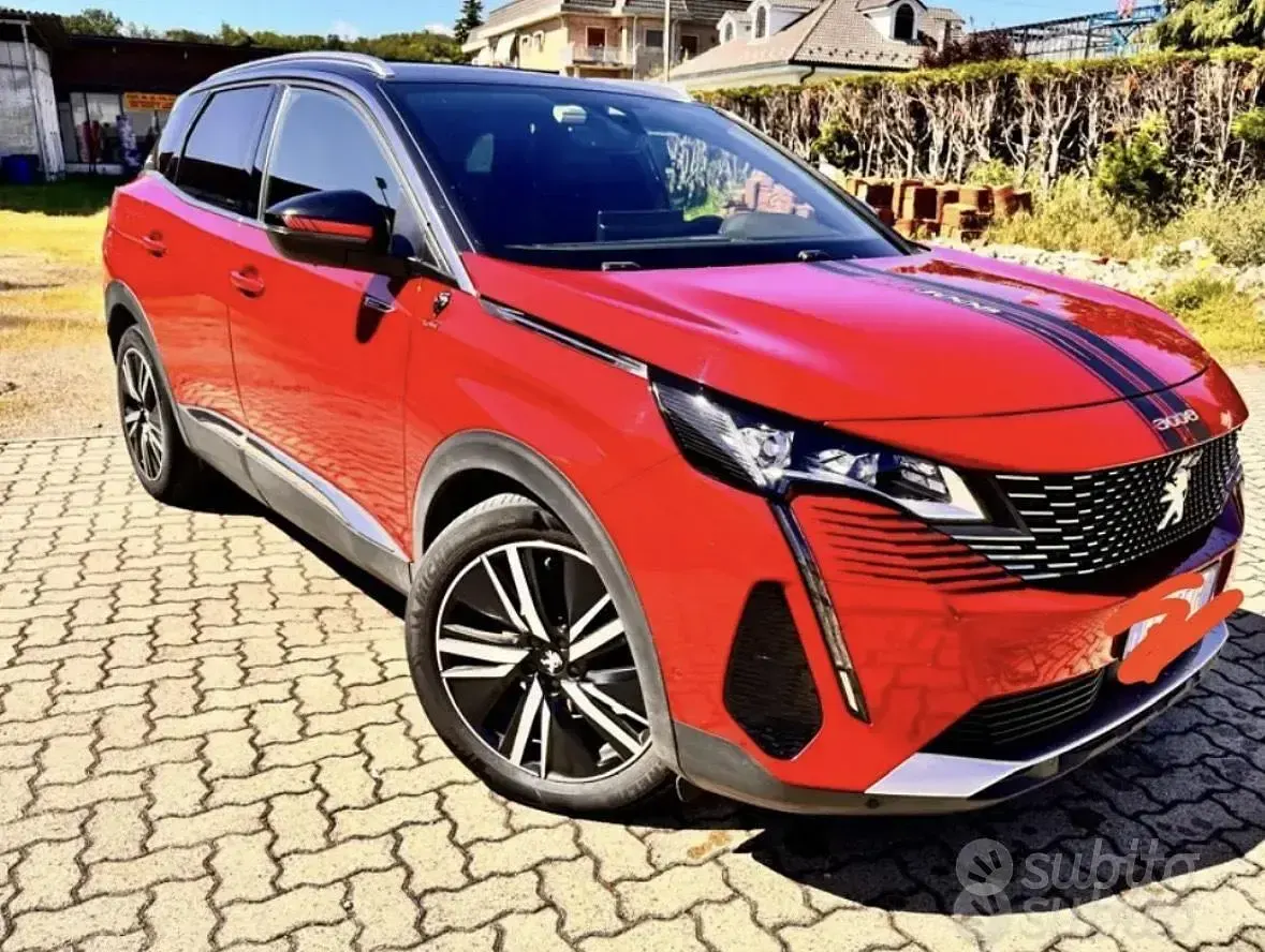 Usata Peugeot 3008 GT 131 CV (96 kW) 2021 Rosso SUV