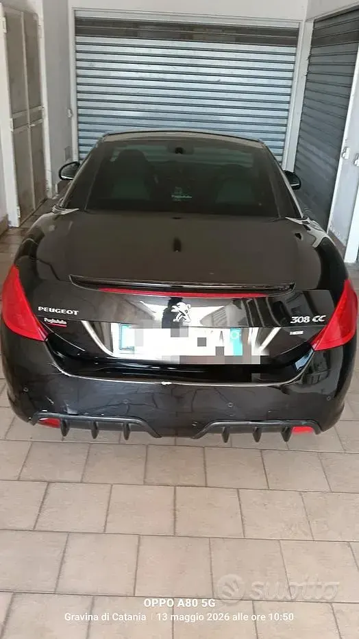 Usata Peugeot 308 CC Allure 115 CV (84 kW) 2012 Nero Cabrio