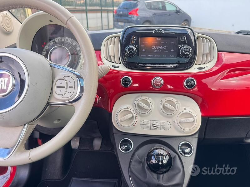 Usata Fiat 500 Lounge 95 CV (69 kW) 2018 Rosso