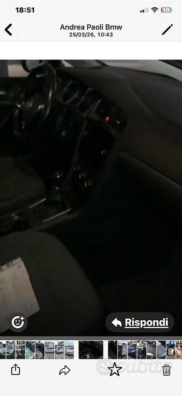 Usata VW Golf VII Executive 110 CV (80 kW) 2018 Bianco Berlina