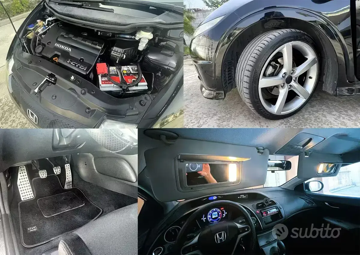 Usata Honda Civic Type S 140 CV (102 kW) 2008 Nero Berlina