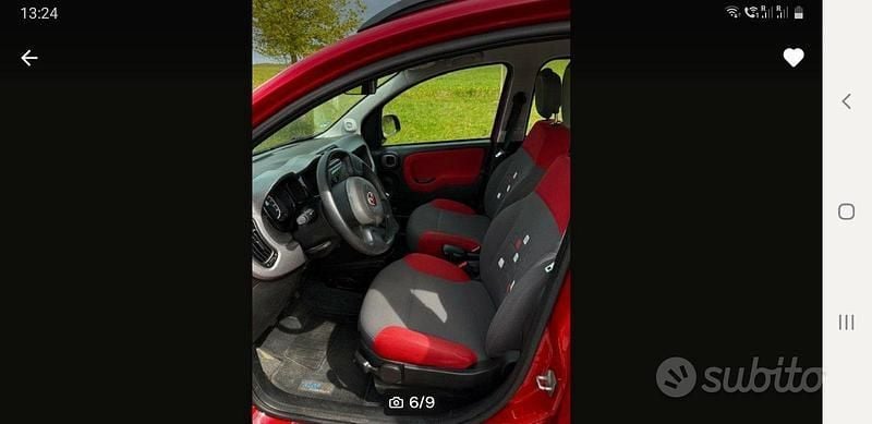 Usata Fiat Panda 86 CV (63 kW) 2014 Rosso Utilitaria