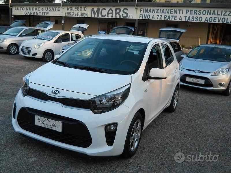 Usata Kia Picanto Active 65 CV (47 kW) 2018 Bianco Utilitaria