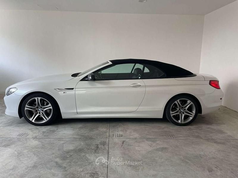 Usata BMW 640 Cabriolet 313 CV (230 kW) 2013 Bianco Cabrio