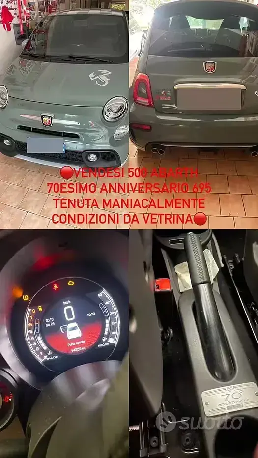 Usata Abarth 695 180 CV (132 kW) 2020 Verde Utilitaria