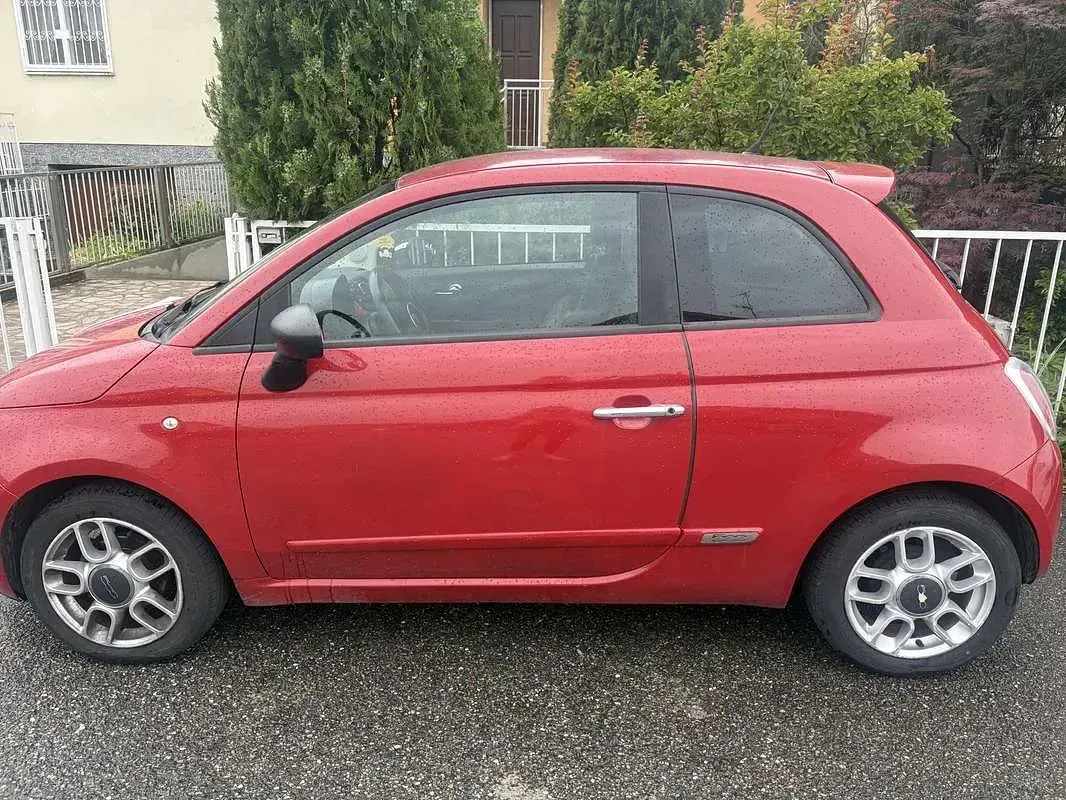 Usata Fiat 500 Pop 75 CV (55 kW) 2009 Rosso Cabrio