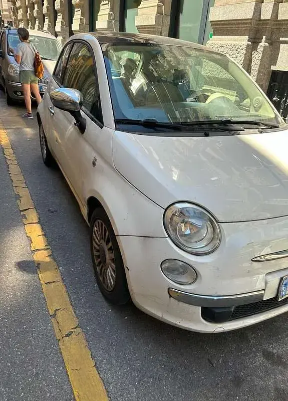 Usata Fiat 500 Lounge 69 CV (50 kW) 2009 Bianco Cabrio