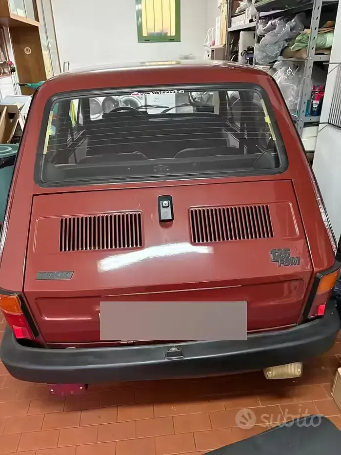 Usata Fiat 126 24 CV (17 kW) 1986 Rosso Utilitaria