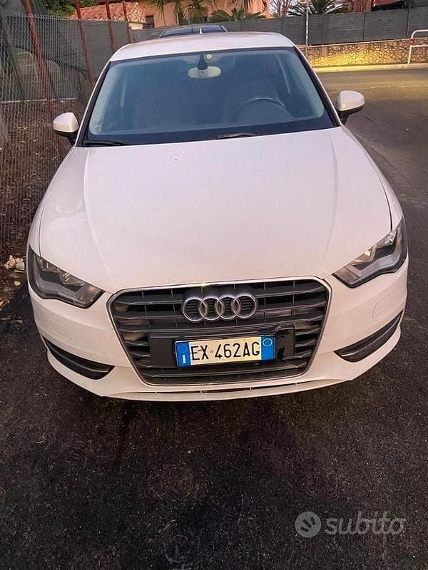 Usata Audi A3 Ambition 110 CV (80 kW) 2014 Bianco Berlina