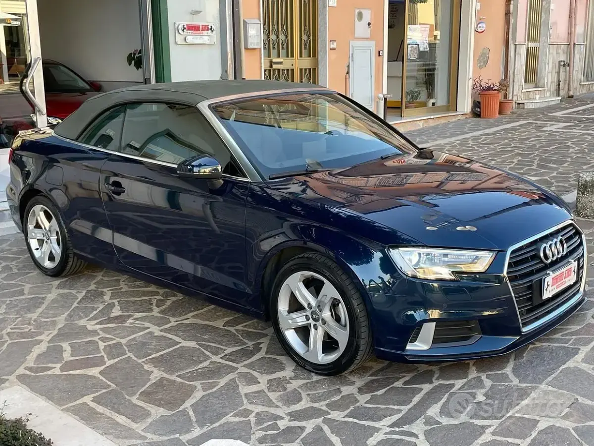 Usata Audi A3 Cabriolet Sport 150 CV (110 kW) 2017 Bluazzurro Cabrio