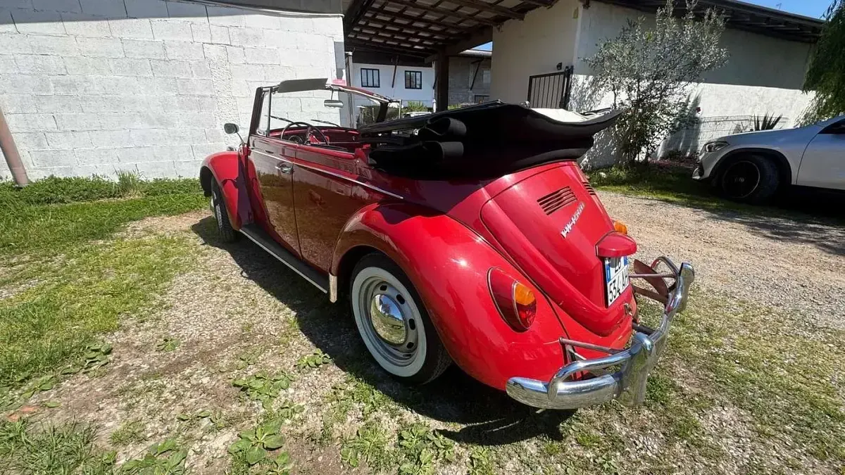 Usata VW Type 3 Karmann 54 CV (39 kW) 1967 Rosso Cabrio