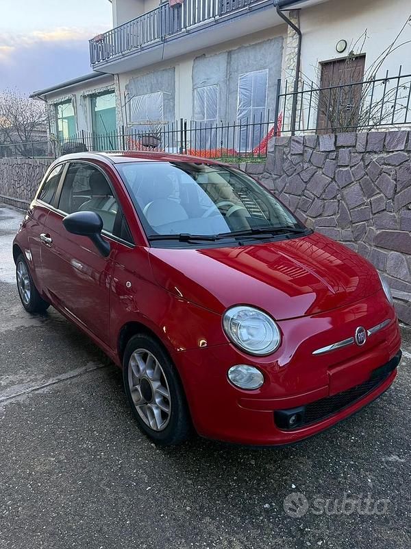 Usata Fiat 500 75 CV (55 kW) 2009 Rosso Cabrio