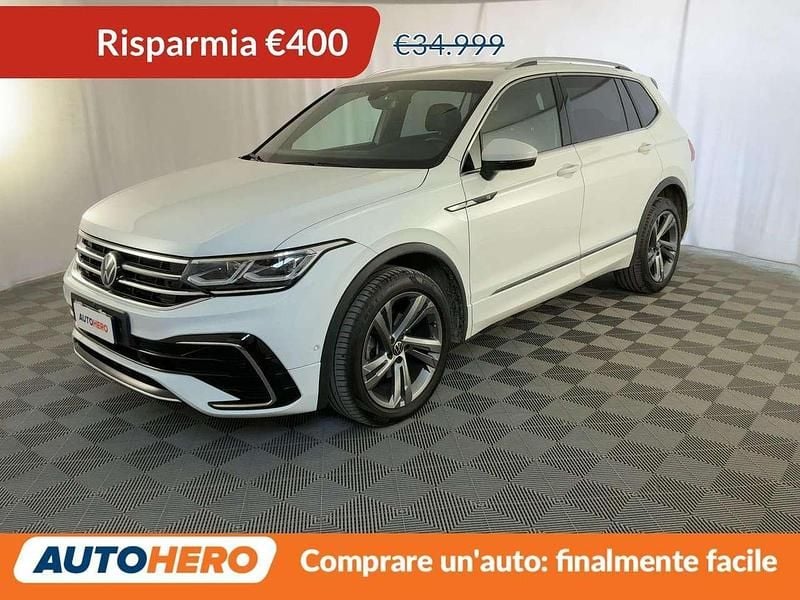 Bianco Usata 2023 VW Tiguan Allspace R-line SUV | 34.599 € (Buon prezzo) - Immagine 1/3