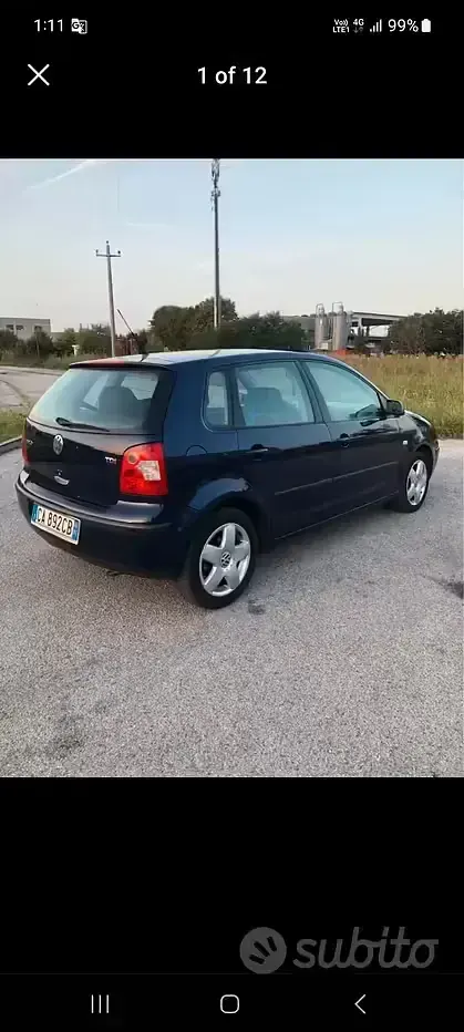 Usata VW Polo 75 CV (55 kW) 2002 Blu Berlina