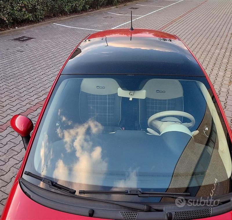 Usata Fiat 500 Lounge 95 CV (69 kW) 2016 Rosso Utilitaria