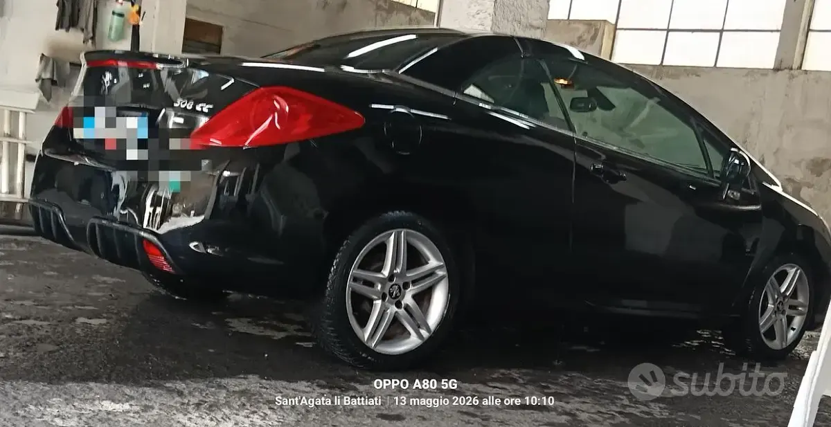 Usata Peugeot 308 CC Allure 115 CV (84 kW) 2012 Nero Cabrio