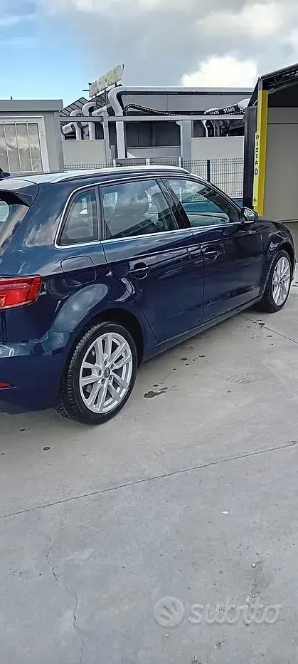 Usata Audi A3 105 CV (77 kW) 2019 Blu Berlina