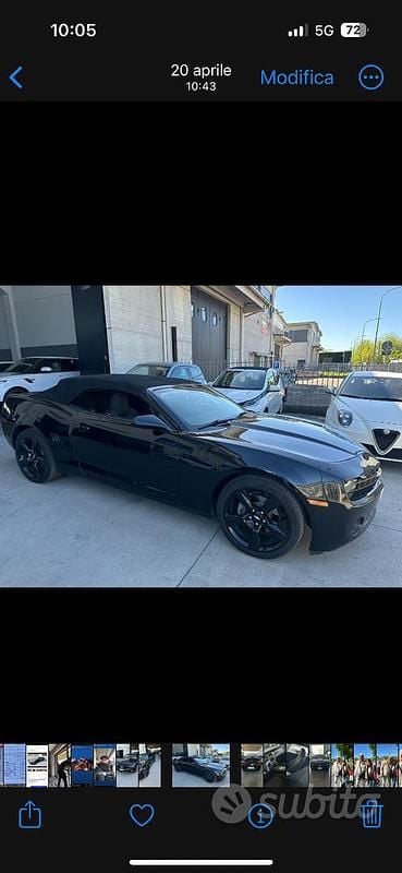 Usata Chevrolet Camaro 2013 Nero Cabrio