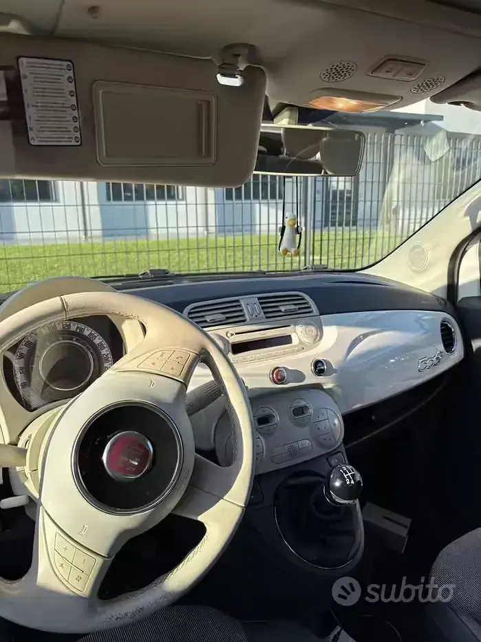 Usata Fiat 500C Lounge 69 CV (50 kW) 2013 Bianco Cabrio