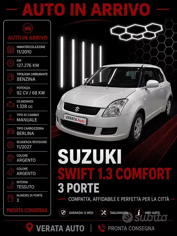 Usata Suzuki Swift 94 CV (69 kW) 2011 Utilitaria