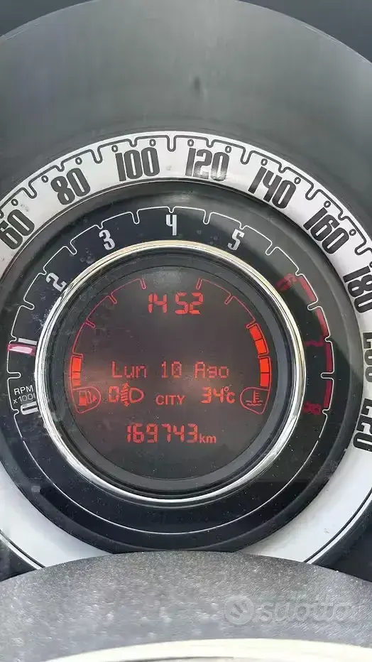 Usata Fiat 500 Lounge 69 CV (50 kW) 2014 Bianco Berlina