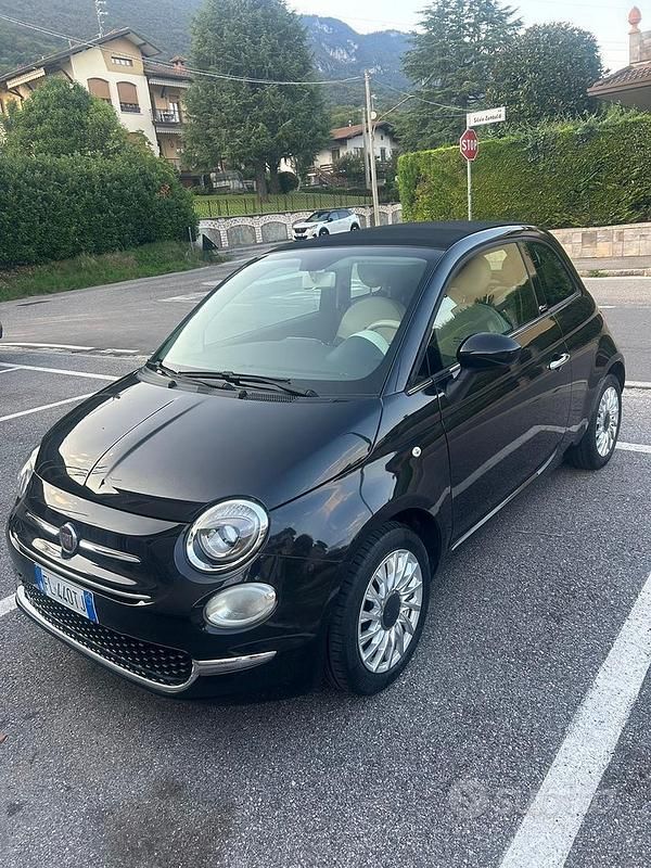 Usata Fiat 500C Lounge 69 CV (50 kW) 2017 Nero Cabrio