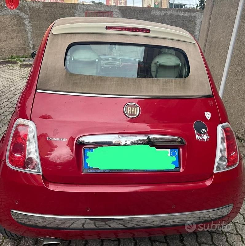 Usata Fiat 500 2015 Rosso Cabrio