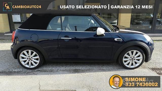 Usata Mini Cooper D Cabriolet 116 CV (85 kW) 2017 Blu Cabrio