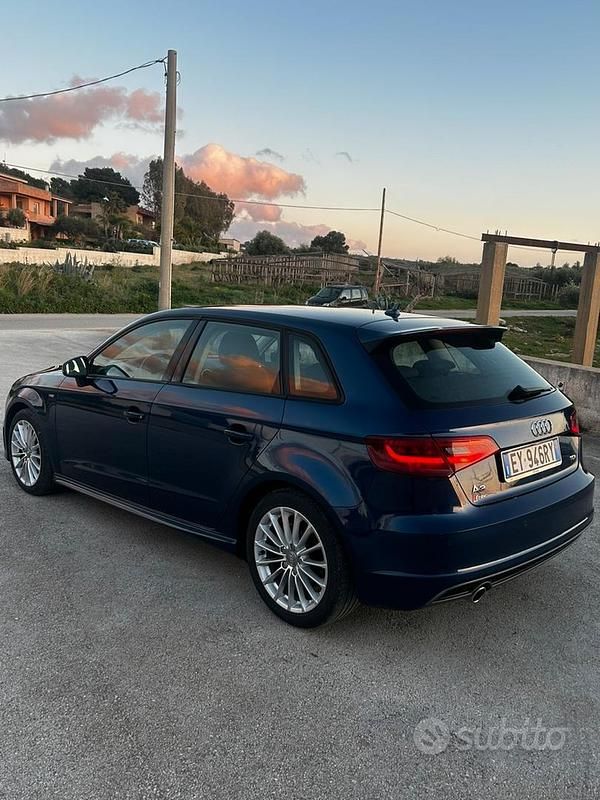 Usata Audi A3 S-Line 116 CV (85 kW) 2016 Blu Berlina