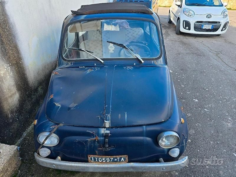 Usata Fiat 500 1970 Blu Cabrio
