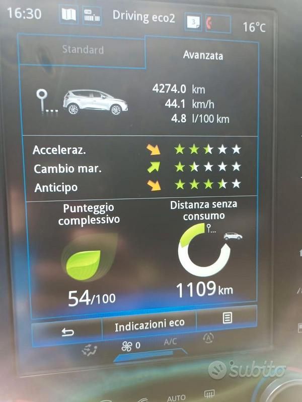 Usata Renault Scénic IV Intens 110 CV (80 kW) 2019 Grigio Monovolume