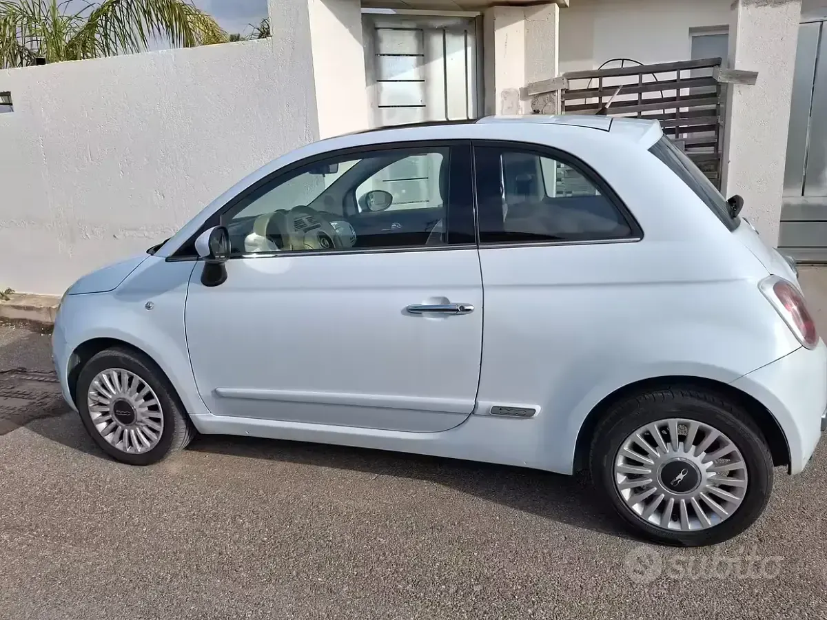 Usata Fiat 500 75 CV (55 kW) 2008 Bianco Berlina