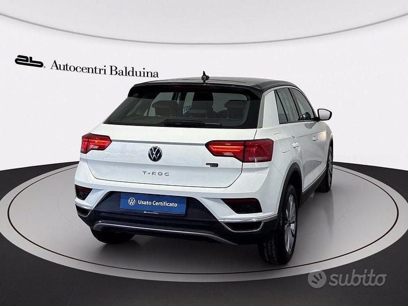 Usata VW T-Roc Style 150 CV (110 kW) 2020 Bianco/tetto nero SUV