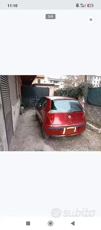 Usata Fiat Punto 69 CV (50 kW) 2007 Rosso Utilitaria