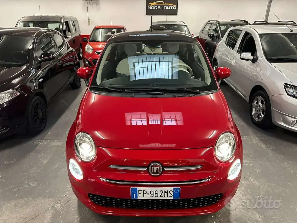 Usata Fiat 500 Collezione 69 CV (50 kW) 2018 Rosso Berlina